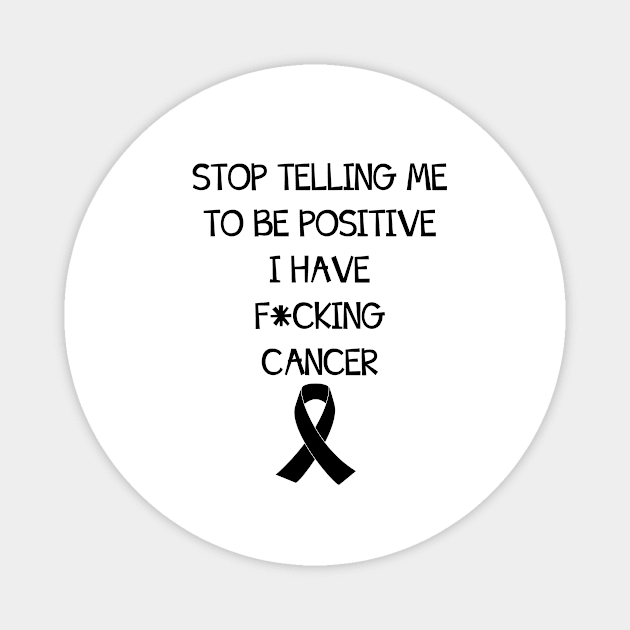 Be Positive Cancer Magnet by hollydoesart